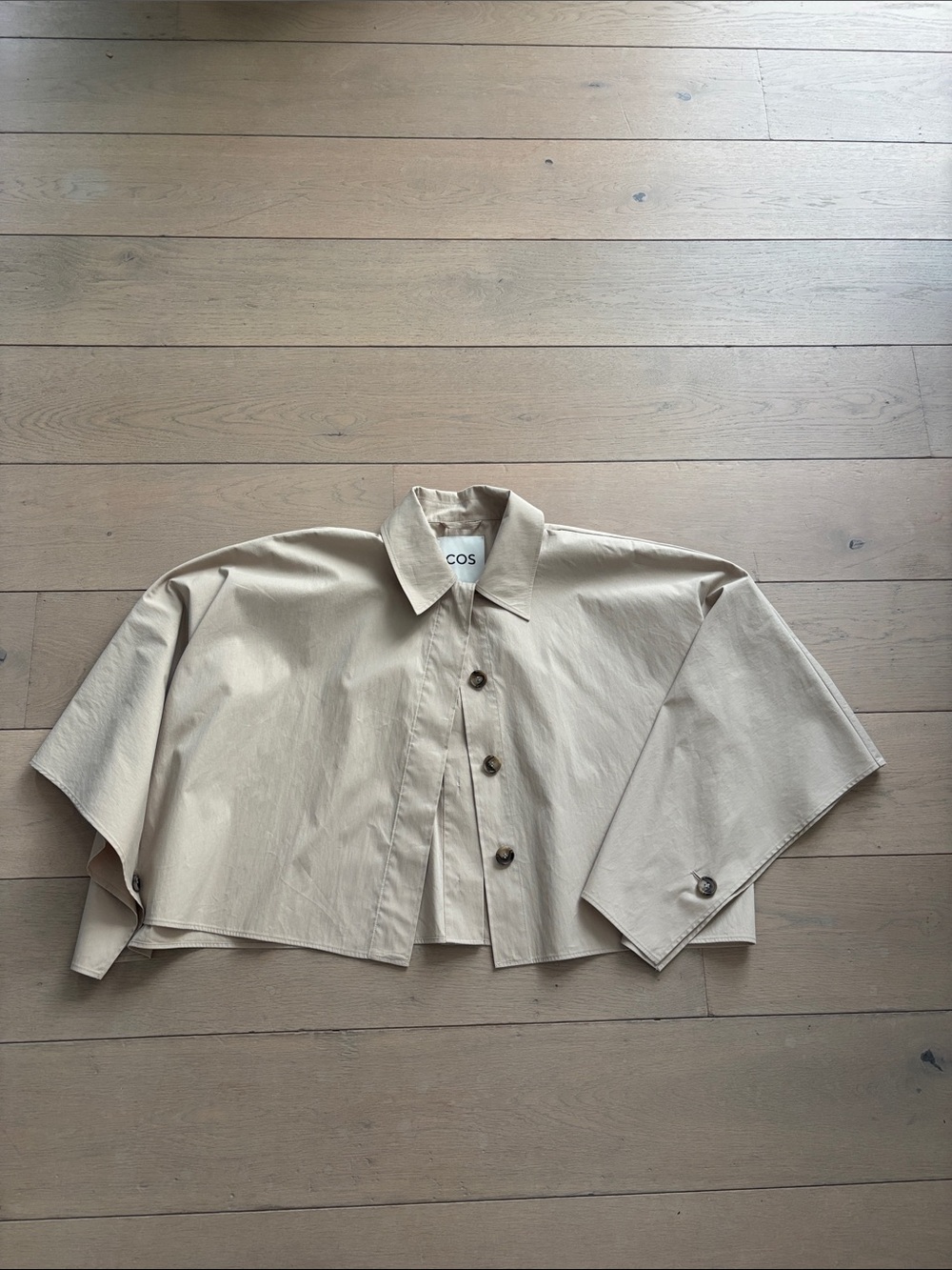 COS cape style trench coat